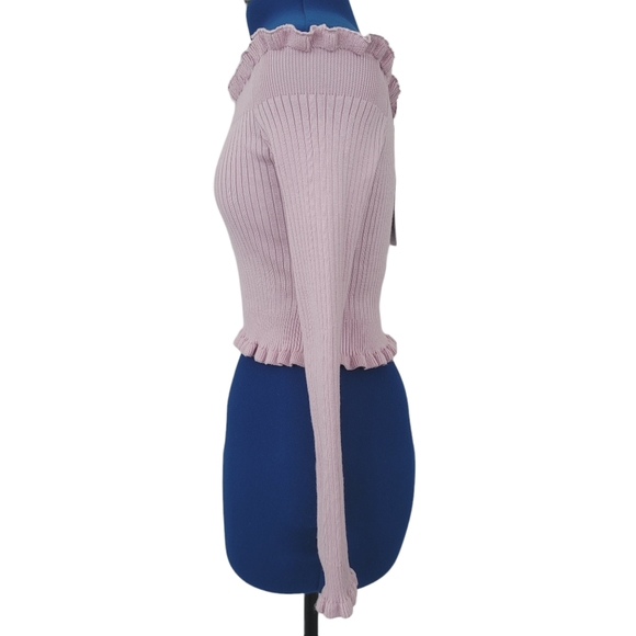 STYLE STATE off shoulder ribbed knit top - Picture 4 of 7